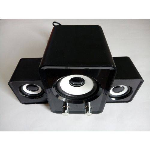 Tamanhos, Medidas e Dimensões do produto Caixa Desom 2.1 Mini Speaker Usb Ft-2800