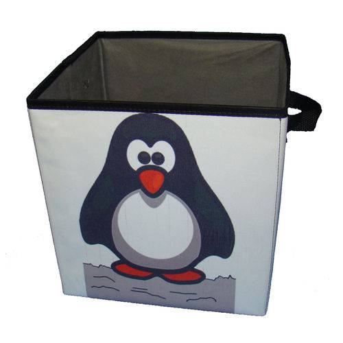 Tamanhos, Medidas e Dimensões do produto Caixa Organizador de Brinquedos Pinguim 28x31x28 ORGANIBOX