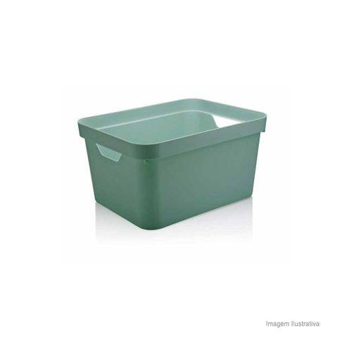 Tamanhos, Medidas e Dimensões do produto Caixa Organizadora Cube Pequeno Verde ou 29,5x16,5x12,5