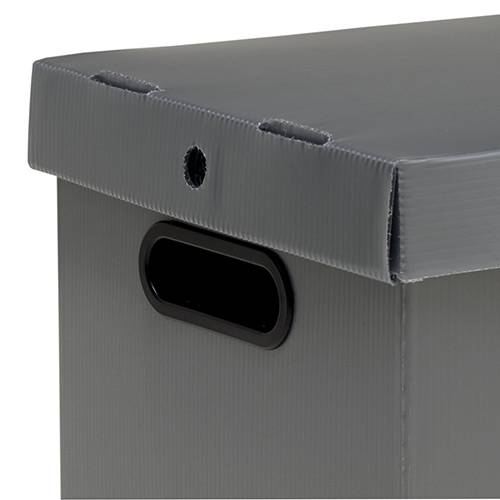 Tamanhos, Medidas e Dimensões do produto Caixa Organizadora Desmontável G Prata - Prontobox