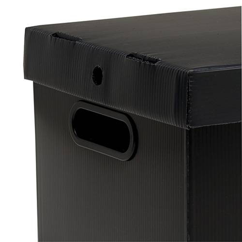 Tamanhos, Medidas e Dimensões do produto Caixa Organizadora Desmontável M Preto - Prontobox