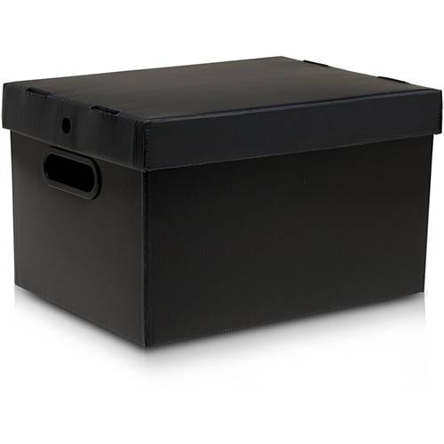 Tamanhos, Medidas e Dimensões do produto Caixa Organizadora Desmontável G Preto - Prontobox