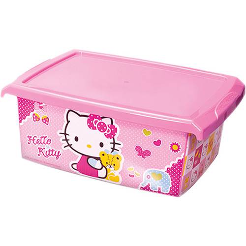 Tamanhos, Medidas e Dimensões do produto Caixa Organizadora Hello Kitty 10L Rosa - Monte Libano