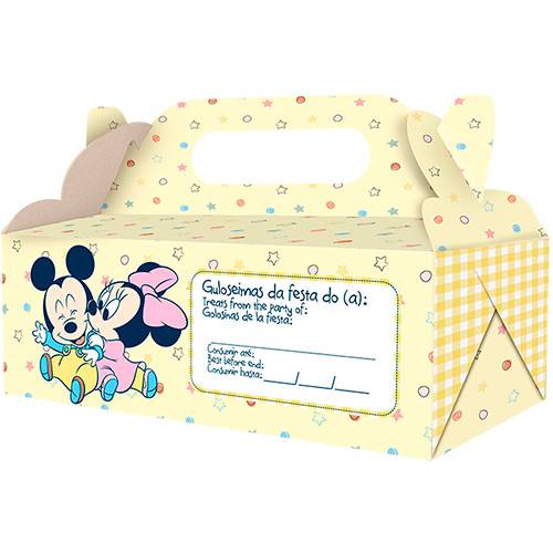 Tamanhos, Medidas e Dimensões do produto Caixa para Viagem Baby Mickey e Amigos com 4 Unidades - Regina Festas