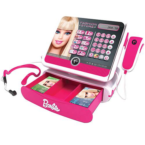 Tamanhos, Medidas e Dimensões do produto Caixa Registradora Barbie Luxo Rosa - Intek