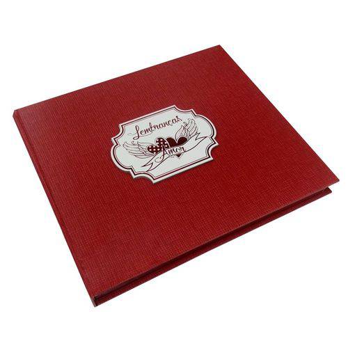 Tamanhos, Medidas e Dimensões do produto Caixa Rígida com Álbum Lembranças Amor Vermelho