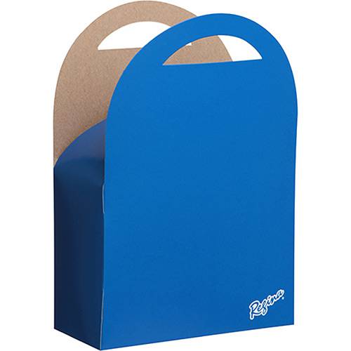 Tamanhos, Medidas e Dimensões do produto Caixa Surpresa Grande Colors Azul Royal C/ 8 Unidades - Regina Festas