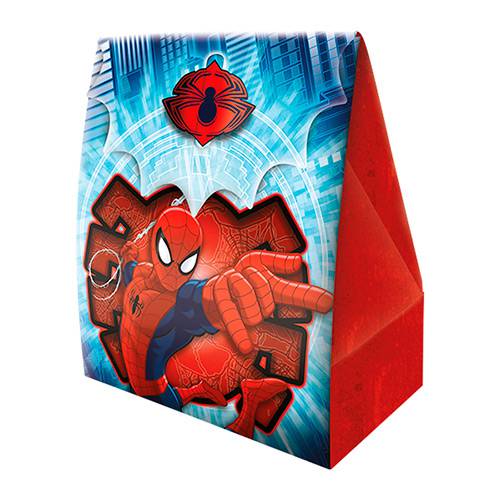 Tamanhos, Medidas e Dimensões do produto Caixa Surpresa Ultimate Spider Man - 8 Unidades - Regina Festas