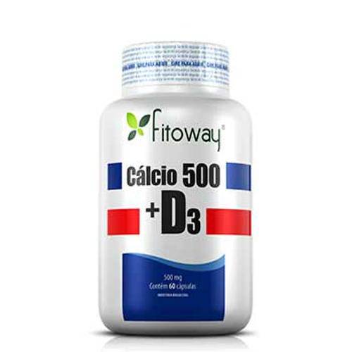 Tamanhos, Medidas e Dimensões do produto Cálcio 500 + D3 - 60 Cápsulas - Fitoway