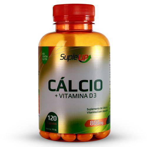 Tamanhos, Medidas e Dimensões do produto Cálcio Vitamina D3 860mg 120 Cápsulas - Suple UP