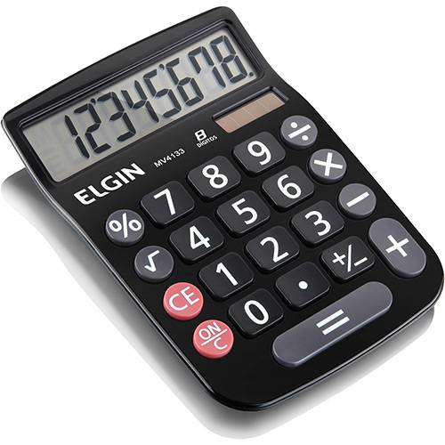 Tamanhos, Medidas e Dimensões do produto Calculadora com 8 Dígitos MV4133 Preto - Elgin