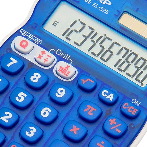 Tamanhos, Medidas e Dimensões do produto Calculadora de Bolso com Tabuada e Exercícios Matemáticos