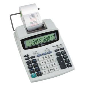 Tamanhos, Medidas e Dimensões do produto Calculadora de Impressão 12 Dígitos com Adaptador - Elgin Branca