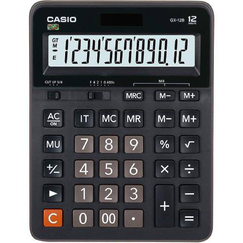 Tamanhos, Medidas e Dimensões do produto Calculadora de Mesa Casio Gx-12b Display Grande 12 Dígitos