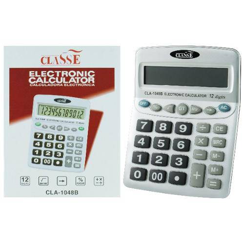 Tamanhos, Medidas e Dimensões do produto Calculadora de Mesa Classe 12 Dígitos Grande Cla-1048b