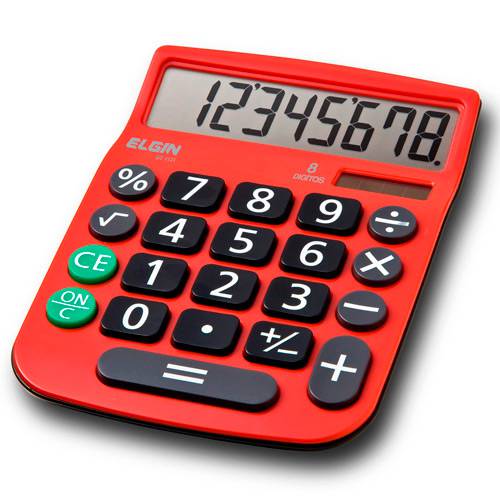 Tamanhos, Medidas e Dimensões do produto Calculadora de Mesa MV4131 8 Dígitos - Elgin