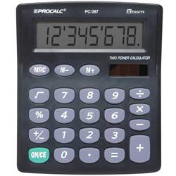 Tamanhos, Medidas e Dimensões do produto Calculadora de Mesa PC 087 - Procalc