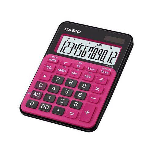 Tamanhos, Medidas e Dimensões do produto Calculadora Portátil Casio Ms-20nc-Brd Vermelha
