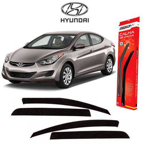Tamanhos, Medidas e Dimensões do produto Calha de Chuva Fume Claro Hyundai Hb20s - 4 Peças