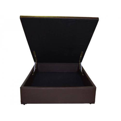 Tamanhos, Medidas e Dimensões do produto Cama Box Baú Master Box Viúva 110 X 188 Maior Abertura do Mercado - Corino Marrom