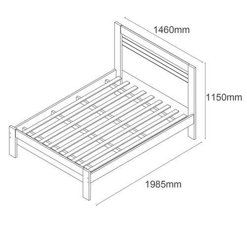 Tamanhos, Medidas e Dimensões do produto Cama Casal Safira Tcil Móveis Branco