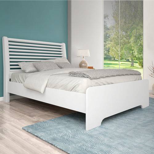 Tamanhos, Medidas e Dimensões do produto Cama de Casal Queen Class 1,60m Branco Maderado