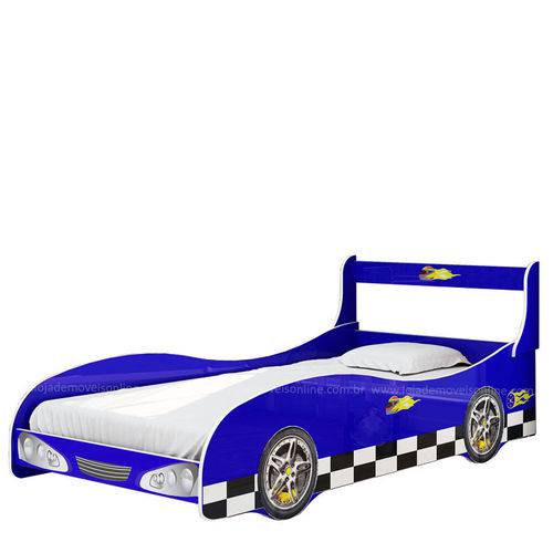 Tamanhos, Medidas e Dimensões do produto Cama de Solteiro Carro Rally Gelius - Azul