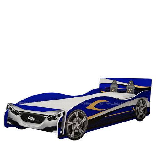 Tamanhos, Medidas e Dimensões do produto Cama de Solteiro Carro Speed Gelius - Azul