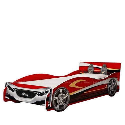 Tamanhos, Medidas e Dimensões do produto Cama de Solteiro Carro Speed Gelius - Vermelho