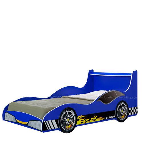 Tamanhos, Medidas e Dimensões do produto Cama de Solteiro Carro Tuning Gelius - Azul