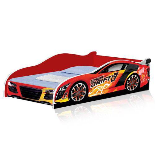 Tamanhos, Medidas e Dimensões do produto Cama Infantil Carro Drift 150x70 Cm - Vermelho / Vermelho - Rpm Móveis