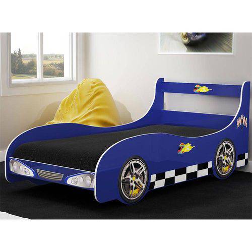 Tamanhos, Medidas e Dimensões do produto Cama Infantil Carro Rally - Azul - Gelius Móveis