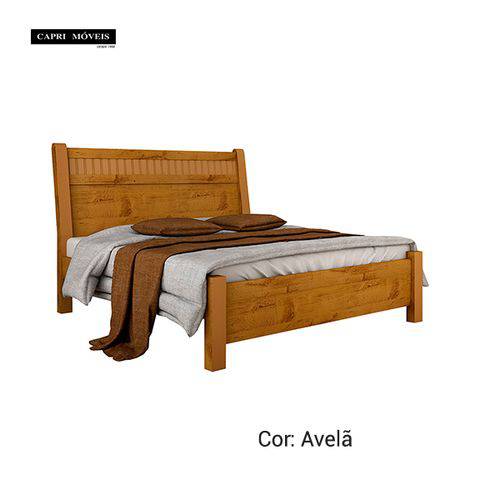 Tamanhos, Medidas e Dimensões do produto Cama para Casal Cor Avelã Ref 185 Valverde