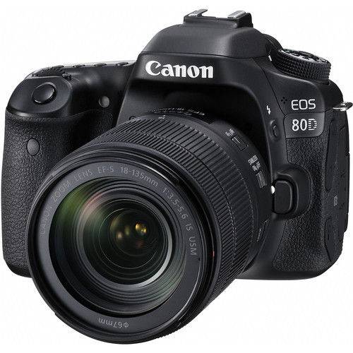 Tamanhos, Medidas e Dimensões do produto Câmera Canon 80D Kit com a Lente 18-135mm F/3.5-5.6 IS USM