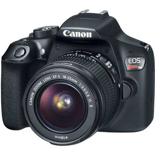 Tamanhos, Medidas e Dimensões do produto Câmera Canon EOS Rebel T6 Kit EF-S 18-55mm IS II