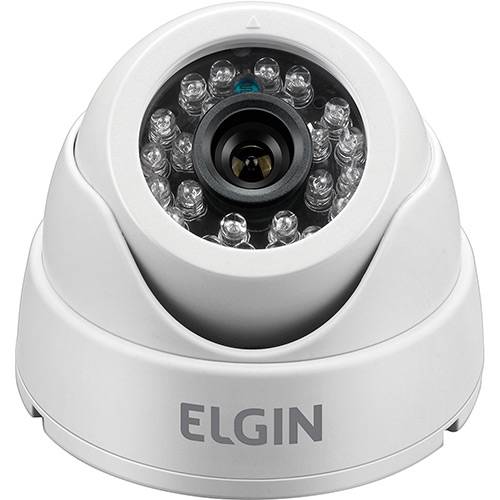Tamanhos, Medidas e Dimensões do produto Câmera de Segurança Dome 800TVL Elgin Lente 3.6mm - Branca
