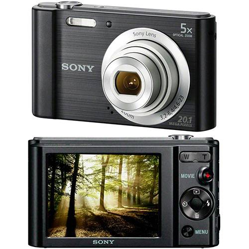Tamanhos, Medidas e Dimensões do produto Câmera Digital Sony W800 20.1MP 5x Zoom Óptico 29MB Foto Panorâmica Vídeos HD