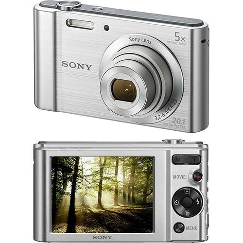 Tamanhos, Medidas e Dimensões do produto Câmera Digital Sony W800 20.1MP, 5x Zoom Óptico, Foto Panorâmica, Vídeos HD, Prata