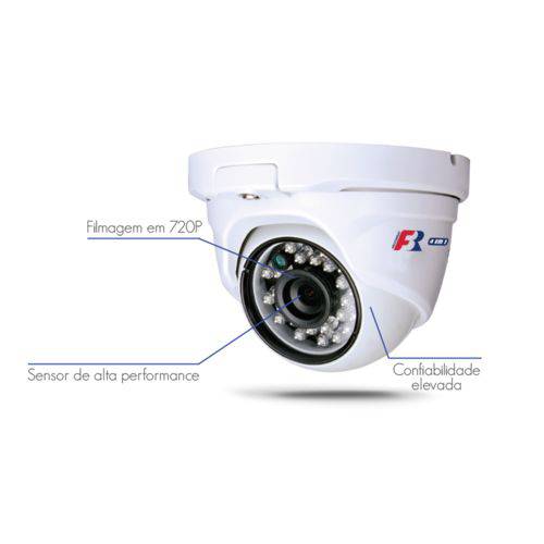 Tamanhos, Medidas e Dimensões do produto Câmera Dome Plástico Focusbras FS-PDF1M HD 4 em 1 IR25 Lente 2.8mm