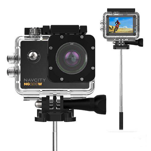 Tamanhos, Medidas e Dimensões do produto Câmera Esportiva Filmadora 4k Full HD Wifi Ng200w