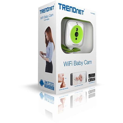 Tamanhos, Medidas e Dimensões do produto Câmera Wifi para Bebês Baby Cam + Canção de Ninar + Visão Noturna + Microfone + Termômetro + Detecção de Movimento e Som - IP743SIC Trendnet