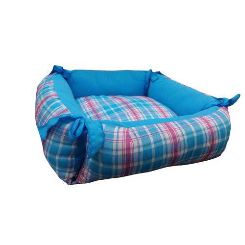 Tamanhos, Medidas e Dimensões do produto Caminha Cães e Gatos Pet Quadrada Azul/rosa Tamanho M (50cmx50cm)