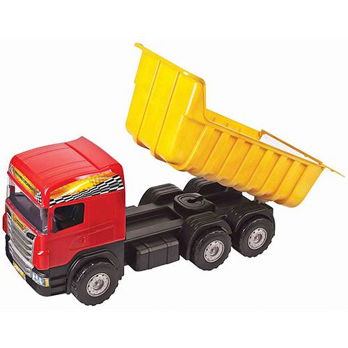 Tamanhos, Medidas e Dimensões do produto Caminhão Super Caçamba Vermelho - Magic Toys