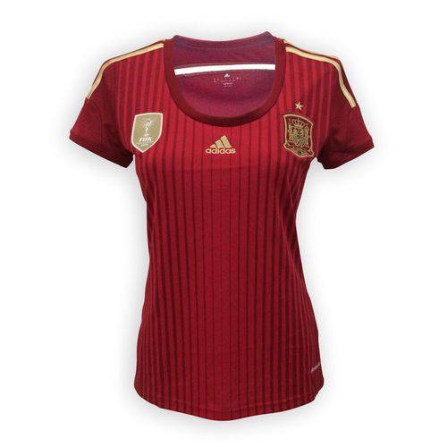 Tamanhos, Medidas e Dimensões do produto Camisa Adidas Seleção Espanha I Feminina Vermelha