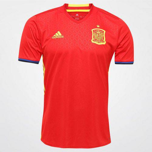 Tamanhos, Medidas e Dimensões do produto Camisa Seleção Espanha Home 2016 Juvenil Tamanho 14