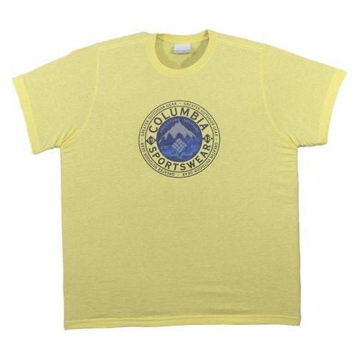 Tamanhos, Medidas e Dimensões do produto Camiseta Columbia CSC Adventure Soitude Amarelo 32