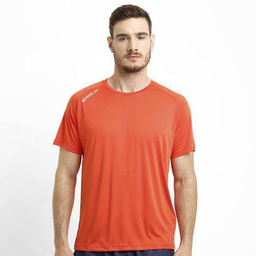 Tamanhos, Medidas e Dimensões do produto Camiseta Masculina Raglan Basic UV50 Laranja G - Speedo