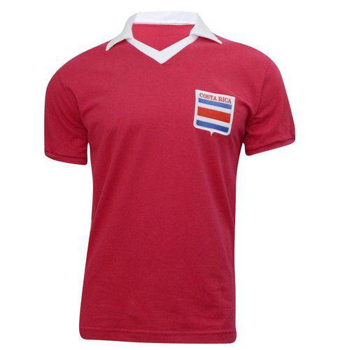 Tamanhos, Medidas e Dimensões do produto Camiseta Retrô COSTA RICA - Liga Retrô - Vermelha 1990