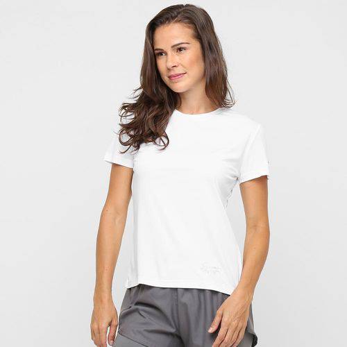 Tamanhos, Medidas e Dimensões do produto Camiseta T-Shirt Interlock Feminino UV50 Branco M - Speedo