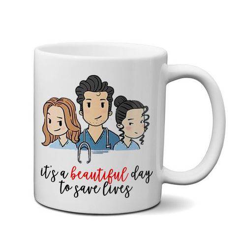 Tamanhos, Medidas e Dimensões do produto Caneca Grey's Anatomy - It's a Beautiful Day To Save Lives